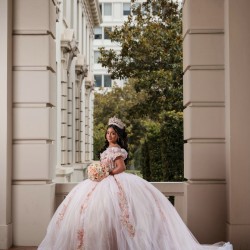 Off Shoulder Pink Vestidos De 15 Anos Quinceanera Dress Sweetheart Princess Dresses