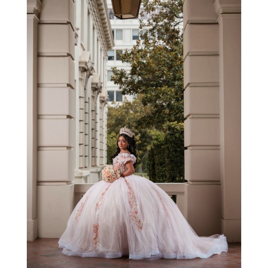 Off Shoulder Pink Vestidos De 15 Anos Quinceanera Dress Sweetheart Princess Dresses