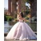 Off Shoulder Quince Dress Pink Vestidos De 15 Anos Women 2024 Ball Gown