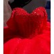 Off Shoulder Red Quince Dress Sweetheart Neck 15 Dresses With Bow