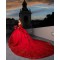 Off Shoulder Red Quince Dress Sweetheart Neck Vestidos De 15 Anos