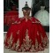 Off Shoulder Red Quince Dresses V Neck 15 Dress Sequin Ball Gown With Bow