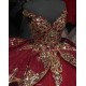 Off Shoulder Red Quinceanera Dress 15 Dresses With Bow