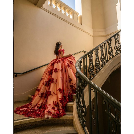 Off Shoulder Red Quinceanera Dresses Sweetheart Neck 15 Dress