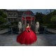 Off Shoulder Red Quinceanera Dresses Sweetheart Neck Ball Gown 15 Dress