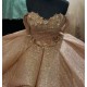 Off Shoulder Rose Gold Quinceanera Dress Sweetheart Sequin 15 Dresses