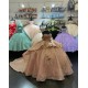 Off Shoulder Rose Gold Quinceanera Dress Sweetheart Sequin 15 Dresses