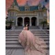 Off Shoulder Rose Gold Quinceanera Dress V Neck Vestidos De 15 Anos