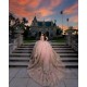 Off Shoulder Rose Gold Quinceanera Dress V Neck Vestidos De 15 Anos