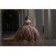 Off Shoulder Rose Gold Quinceanera Dresses Sweetheart Neck Beading 15 Dress