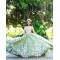 Off Shoulder Sage Green Quince Dress V Neck Vestidos De 15 Anos 2024 Ball Gown