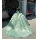 Off Shoulder Sage Green Quinceanera Dress Sweetheart 15 Dresses