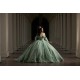 Off Shoulder Sage Green Quinceanera Dresses 15 Dress With 3D Flowers