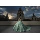 Off Shoulder Sage Green Quinceanera Dresses 15 Dress With 3D Flowers