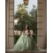 Off Shoulder Sage Green Quinceanera Dresses With 3D Flowers