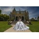 Off Shoulder Silver Quinceanera Dresses Lace Appliques Sweetheart Neck 15 Dress