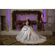 Off Shoulder Silver Quinceanera Dresses V Neck 15 Dress