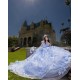 Off Shoulder Sky Blue Quinceanera Dress 2024 Ball Gown Princess Dresses