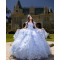 Off Shoulder Sky Blue Quinceanera Dress 2024 Ball Gown Princess Dresses