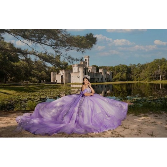 Off Shoulder Sweet 15 Gowns Lilac Quince Dress Birthday Party Dresses