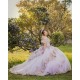 Off Shoulder Sweet 15 Gowns Lilac Quinceanera Dress With Bow