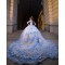 Off Shoulder Sweet 15 Gowns Sky Blue Quinceanera Dress 2024 Dresses