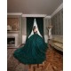 Off Shoulder Tiered Emerald Green Quince Dresses Sweetheart Neck 15 Dress