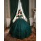 Off Shoulder Tiered Emerald Green Quince Dresses Sweetheart Neck 15 Dress