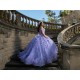 Off Shoulder Tiered Lilac Quinceanera Dresses Sweetheart Neck 15 Dress