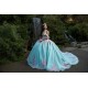 Off Shoulder Tiffany Blue Quinceanera Dresses Sweetheart Neck 15 Dress