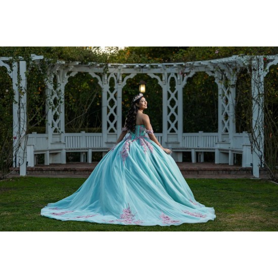 Off Shoulder Tiffany Blue Quinceanera Dresses Sweetheart Neck 15 Dress