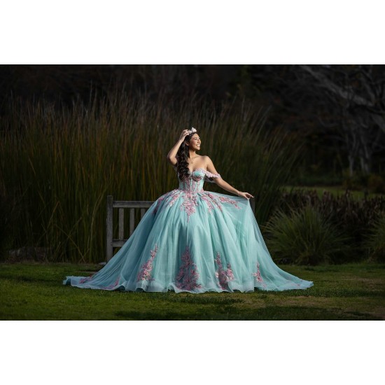 Off Shoulder Tiffany Blue Quinceanera Dresses Sweetheart Neck 15 Dress