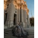 Off Shoulder Vestidos De 15 Anos Black Quinceanera Dress With Bow