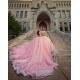 Off Shoulder Vestidos De 15 Anos Pink Quince Dress Sweetheart Neck Crystal Vestidos De XV Anos