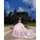 Off Shoulder Vestidos De 15 Anos Rose Gold Quince Dress Instagram Gowns