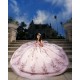 Off Shoulder Vestidos De 15 Anos Rose Gold Quince Dress Instagram Gowns