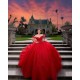 Off Shoulder Vestidos De XV Anos Red Quince Dress Sweet 15 Gowns