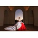 Off Shoulder White On Red Quinceanera Dresses Sweetheart Neck 15 Dress