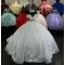 Off Shoulder White Quinceanera Dresses V Neck 15 Dress With Bow