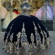 Off The Shoulder Navy and Gold Quinceanera Dresses