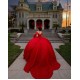 Off The Shoulder Quince Dress Red Vestidos De 15 Anos Sweetheart Dresses