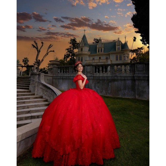 Off The Shoulder Quince Dress Red Vestidos De 15 Anos Sweetheart Dresses