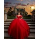 Off The Shoulder Quince Dress Red Vestidos De 15 Anos Sweetheart Dresses