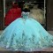 Off the Shoulder Aqua Blue Quinceanera Dress Girls Birthday Party Prom Gown Vestidos