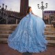 Off the Shoulder Sky Blue Quinceanera Dress Mexico Sweet 16 Vestido 15 De XV Anos