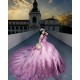 Pearl Quince Dress Lilac Vestidos De 15 Anos Off Shoulder Girl Birthday Gown