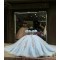 Puff Sleeve Sky Blue 15 Dresses Sweetheart Neck Ball Gown Dress