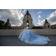 Puff Sleeve Sky Blue Quinceanera Dresses Sweetheart Neck 15 Dress