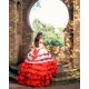 Red On White Quinceanera Dress Sweetheart Neck Vestidos De 15 Anos