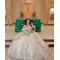 Sequin Champagne Quinceanera Dress Sweetheart Neck Princess Dress With Bow